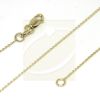 Rolo Link Chain Necklace 14k Yellow Gold 0.55mm 16 to 20 Inches