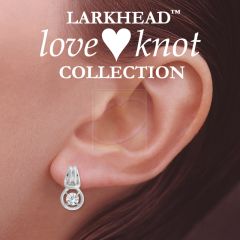 Love Knot Earrings 2/3rd Carat Twt. Cubic Zirconia Sterling Silver