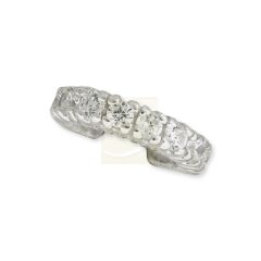 Ear Cuff Earring Cubic Zirconia Curve Sterling Silver
