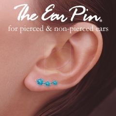 Ear Climber Earrings Ear Pin 3-in-1 Look Graduated Opal Beads Earcrawlers
