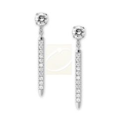 Sterling Silver Classic Line Cubic Zirconia Interchangeable 