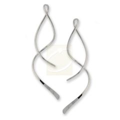 Threader Earrings Swirl Spinners Sterling Silver