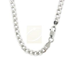 Italian Sterling Silver Cuban Curb Link Chain 5.50mm 16 to 24 Inches