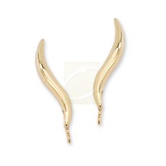 Ear Pin Ear Climber Earrings Classic Short 14k Yellow Gold