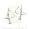 Earspirals Earrings Graduated Pear Shape Cubic Zirconias Sterling Silver 