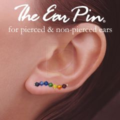 Ear Climbers Rainbow Crystals Pride Ear Pin Earrings Sterling Silver