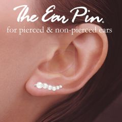 Freshwater Graduating Pearls Ear Pin Earrings in Silver