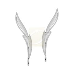 Sterling Silver Slender Peapod Ear Pin Earrings